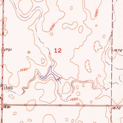 United States Geological Survey Mitchell Lake, SD (1950, 24000-Scale) digital map