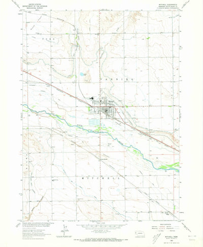 United States Geological Survey Mitchell, NE (1963, 24000-Scale) digital map
