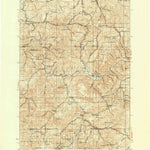 United States Geological Survey Mitchell, OR (1926, 125000-Scale) digital map