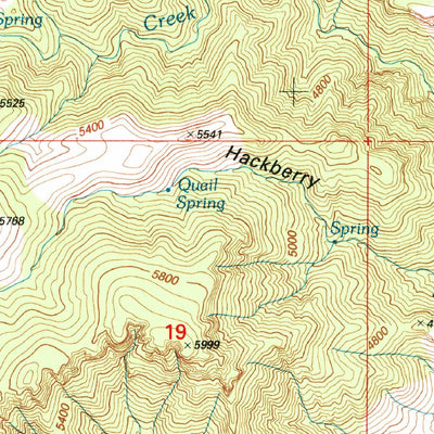 United States Geological Survey Mitchell Peak, AZ (1997, 24000-Scale) digital map