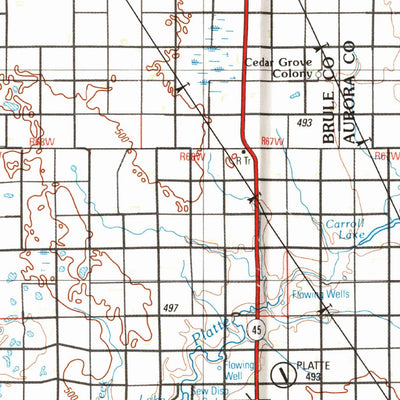 United States Geological Survey Mitchell, SD (1990, 250000-Scale) digital map