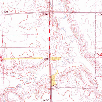 United States Geological Survey Mitchell SW, SD (1980, 24000-Scale) digital map
