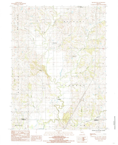 United States Geological Survey Mitchellville, MO (1984, 24000-Scale) digital map