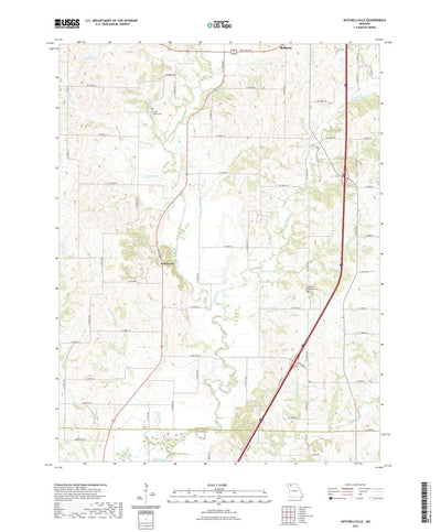 United States Geological Survey Mitchellville, MO (2021, 24000-Scale) digital map