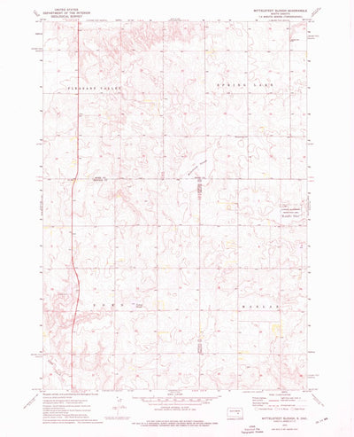 United States Geological Survey Mittelstedt Slough, SD (1973, 24000-Scale) digital map