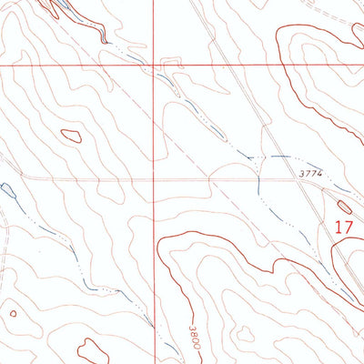 United States Geological Survey Mitten Butte, WY (1972, 24000-Scale) digital map