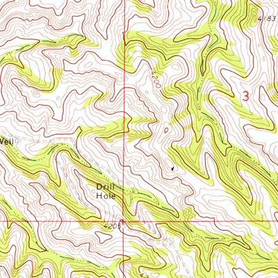 United States Geological Survey Mitten Butte, WY (1972, 24000-Scale) digital map