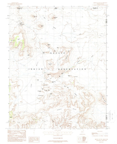 United States Geological Survey Mitten Buttes, AZ-UT (1988, 24000-Scale) digital map