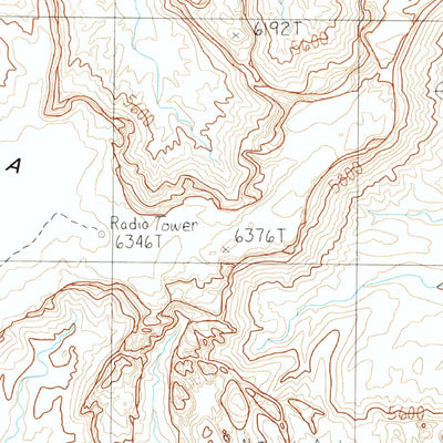 United States Geological Survey Mitten Buttes, AZ-UT (1988, 24000-Scale) digital map