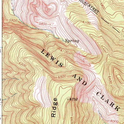 United States Geological Survey Mitten Lake, MT (1968, 24000-Scale) digital map