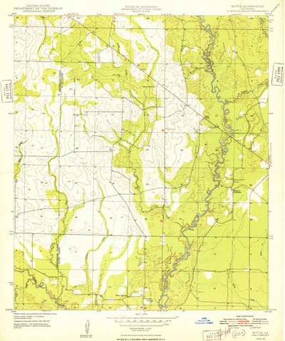 United States Geological Survey Mittie, LA (1948, 24000-Scale) digital map