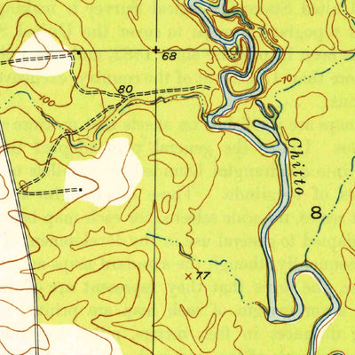 United States Geological Survey Mittie, LA (1948, 24000-Scale) digital map