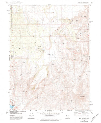 United States Geological Survey Mixie Flat, NV-CA (1980, 24000-Scale) digital map