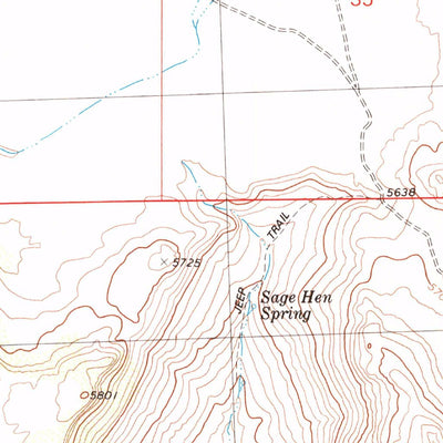 United States Geological Survey Mixie Flat, NV-CA (1980, 24000-Scale) digital map
