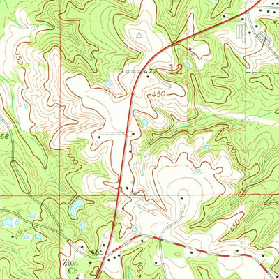 United States Geological Survey Mize, MS (1975, 24000-Scale) digital map