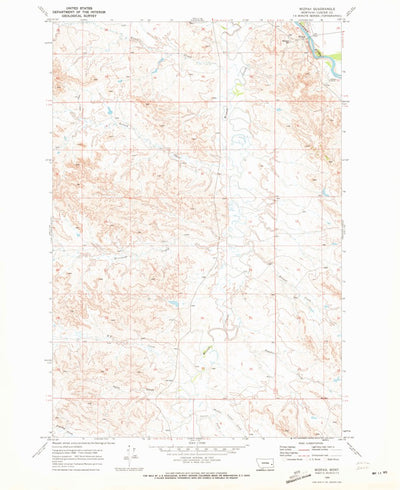 United States Geological Survey Mizpah, MT (1969, 24000-Scale) digital map