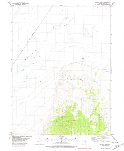 United States Geological Survey Mizpah Point, NV (1982, 24000-Scale) digital map