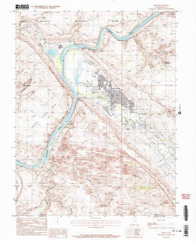 United States Geological Survey Moab, UT (1985, 24000-Scale) digital map