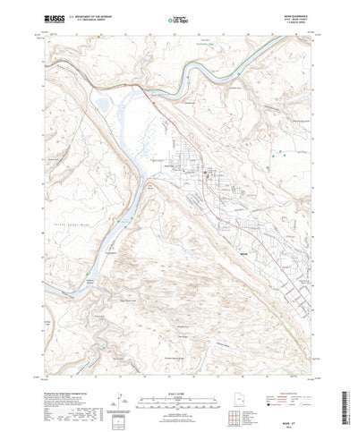 United States Geological Survey Moab, UT (2023, 24000-Scale) digital map