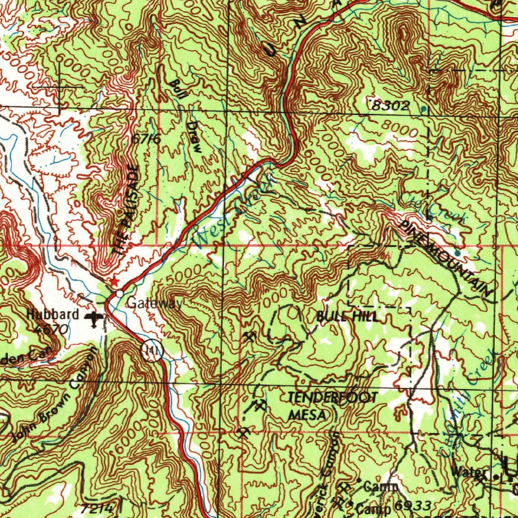 Map Scale Utah Moab, UT-CO (1956, 250000-Scale) Map by United States Geological Survey ...