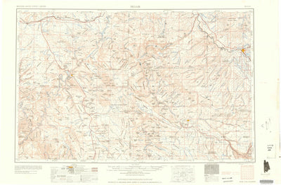 United States Geological Survey Moab, UT-CO (1960, 250000-Scale) digital map
