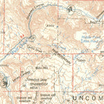 United States Geological Survey Moab, UT-CO (1960, 250000-Scale) digital map