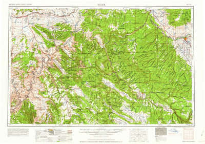 United States Geological Survey Moab, UT-CO (1962, 250000-Scale) digital map