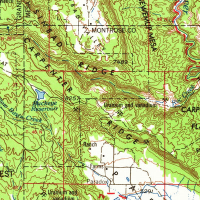 United States Geological Survey Moab, UT-CO (1965, 250000-Scale) digital map