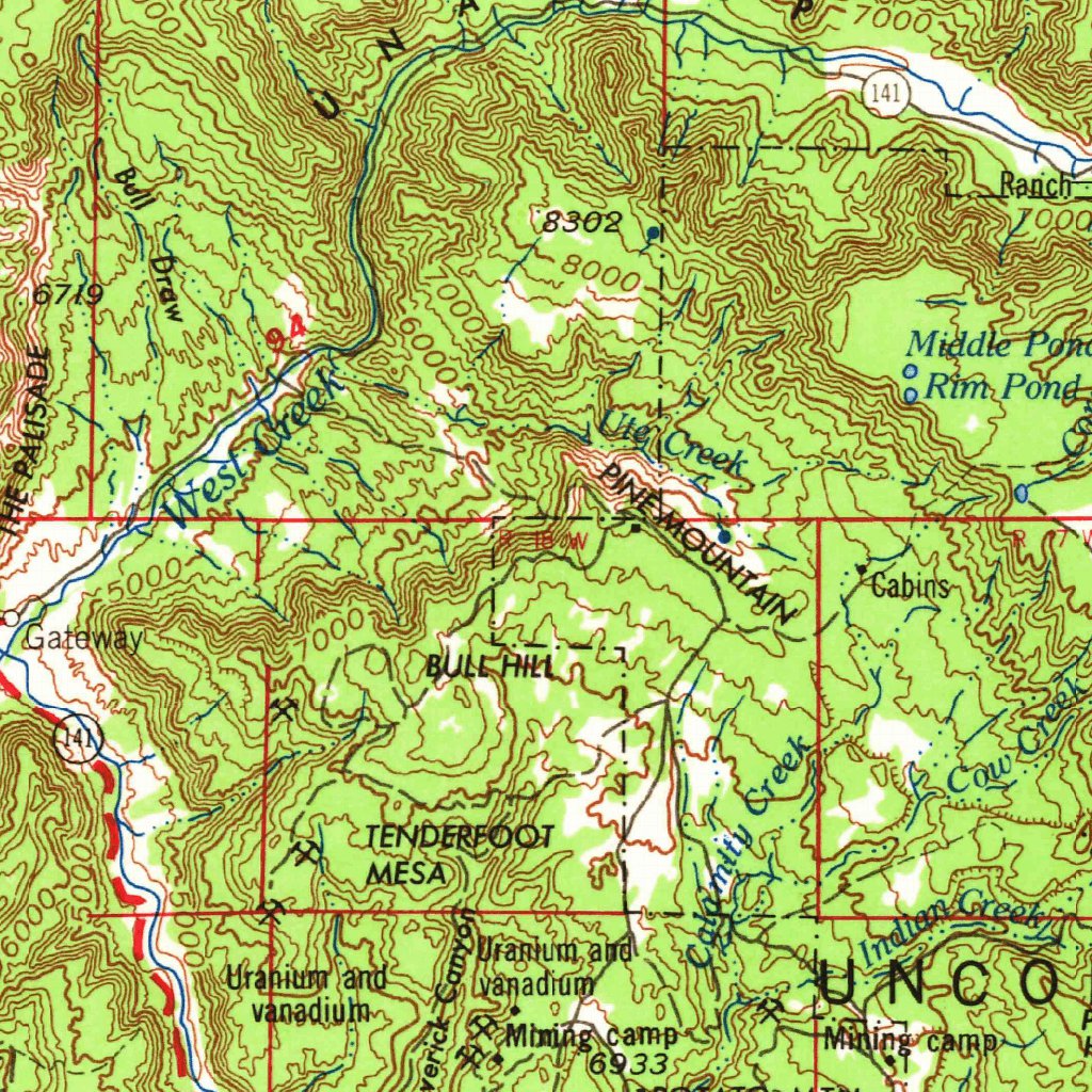 Map Scale Utah Moab, UT-CO (1965, 250000-Scale) Map by United States Geological Survey ...