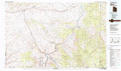 United States Geological Survey Moab, UT-CO (1983, 100000-Scale) digital map