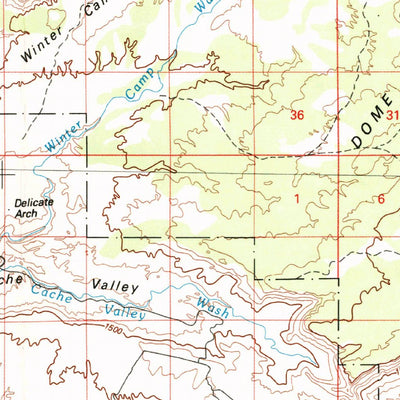 United States Geological Survey Moab, UT-CO (1983, 100000-Scale) digital map