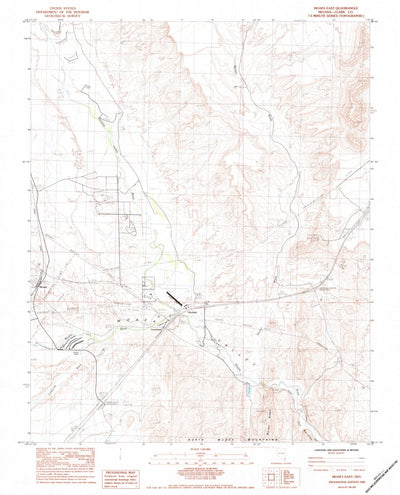 United States Geological Survey Moapa East, NV (1983, 24000-Scale) digital map