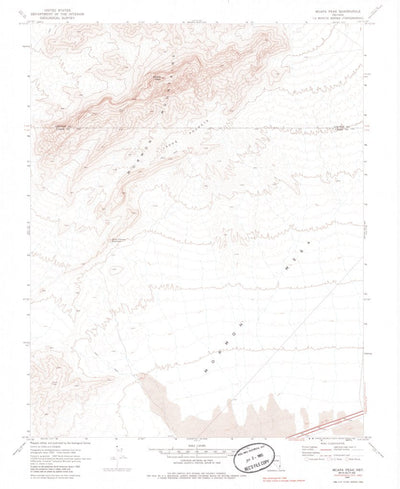 United States Geological Survey Moapa Peak, NV (1969, 24000-Scale) digital map