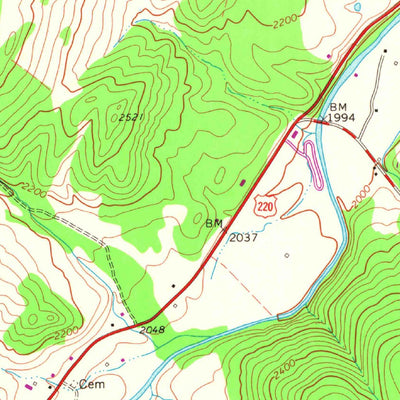 United States Geological Survey Moatstown, WV (1968, 24000-Scale) digital map