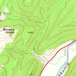 United States Geological Survey Moatstown, WV (1968, 24000-Scale) digital map