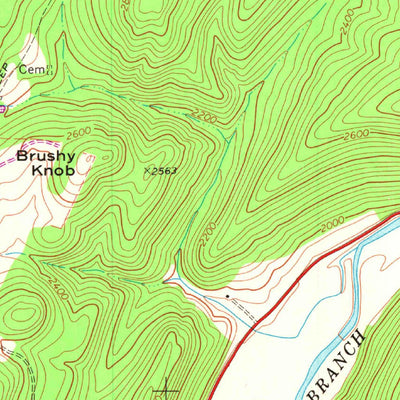 United States Geological Survey Moatstown, WV (1968, 24000-Scale) digital map