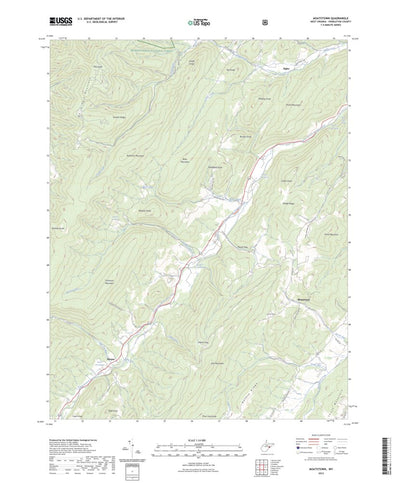 United States Geological Survey Moatstown, WV (2023, 24000-Scale) digital map