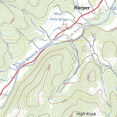 United States Geological Survey Moatstown, WV (2023, 24000-Scale) digital map