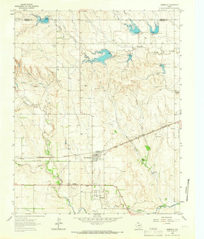 United States Geological Survey Mobeetie, TX (1963, 24000-Scale) digital map
