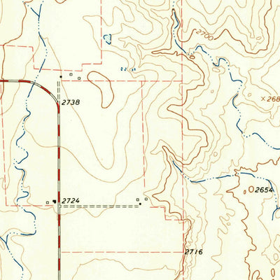 United States Geological Survey Mobeetie, TX (1963, 24000-Scale) digital map