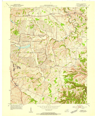 United States Geological Survey Moberly, KY (1954, 24000-Scale) digital map