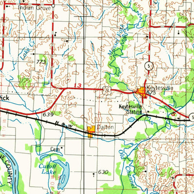 United States Geological Survey Moberly, MO (1954, 250000-Scale) digital map
