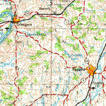United States Geological Survey Moberly, MO (1954, 250000-Scale) digital map
