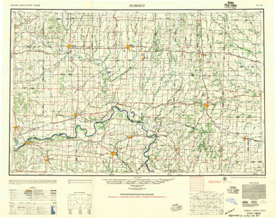 United States Geological Survey Moberly, MO (1957, 250000-Scale) digital map