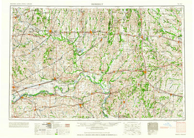 United States Geological Survey Moberly, MO (1960, 250000-Scale) digital map