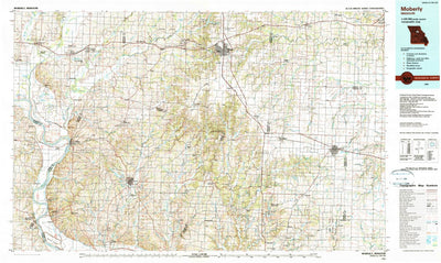 United States Geological Survey Moberly, MO (1985, 100000-Scale) digital map