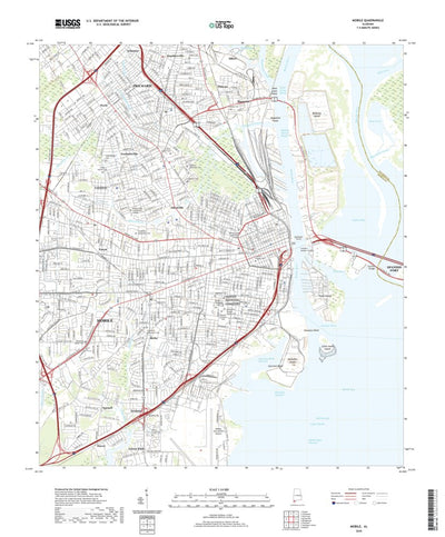 United States Geological Survey Mobile, AL (2020, 24000-Scale) digital map