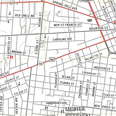 United States Geological Survey Mobile, AL (2020, 24000-Scale) digital map