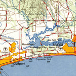 United States Geological Survey Mobile, AL-MS-LA (1957, 250000-Scale) digital map