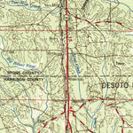 United States Geological Survey Mobile, AL-MS-LA (1957, 250000-Scale) digital map